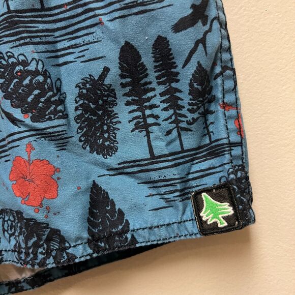 Hippy Tree Men's Size 33 Board Shorts Surf Swim Trunks Surf Pine Cone Print - Picture 6 of 8